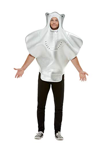 Smiffys 61018 Stingray Costume, Unisex Adult, Grey, One Size