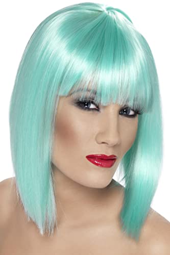 Smiffys Glam Wig - Neon Aqua