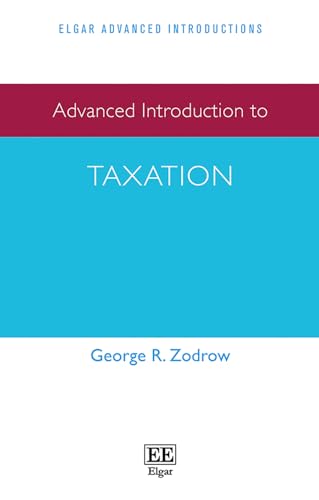 Advanced Introduction to Taxation