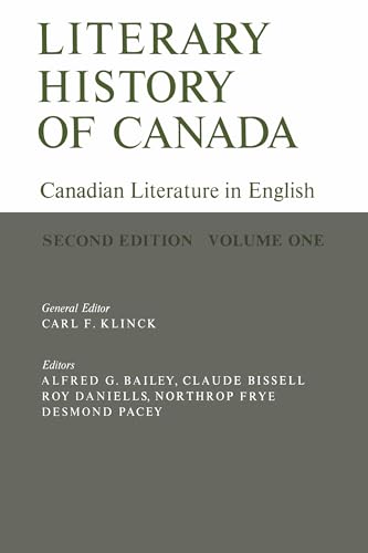 Book cover: "Literary History of Canada," Volume I, second edition.
