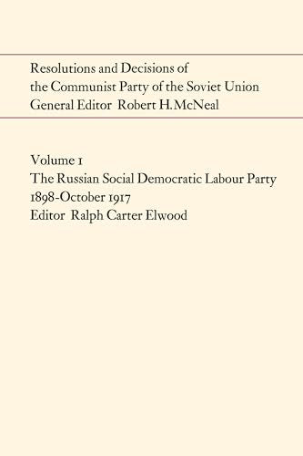 Book cover with title: "Resolutions and Decisions of the Communist Party of the Soviet Union.