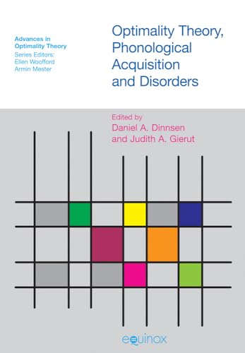Optimality Theory Phonological Acquisition and Disorders