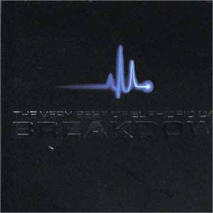 CD cover with a black background, blue heartbeat line, and “BREAKDOWN” text.