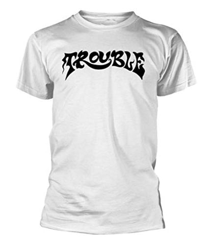 PHM Trouble 'Text Logo' (White) T-Shirt (Small)