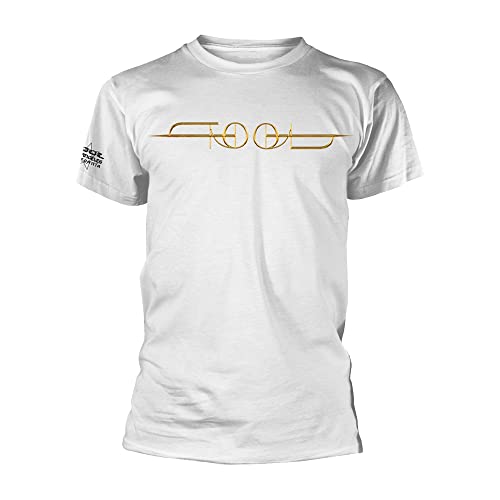 Tool Gold ISO Men T-Shirt White M, 100% Cotton, Regular