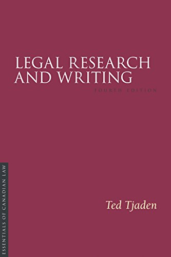 Legal Research and Writing, 4/e