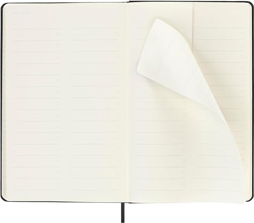 Moleskine 2025 PRO 12-Month Weekly Vertical Large Hardcover Notebook: Black