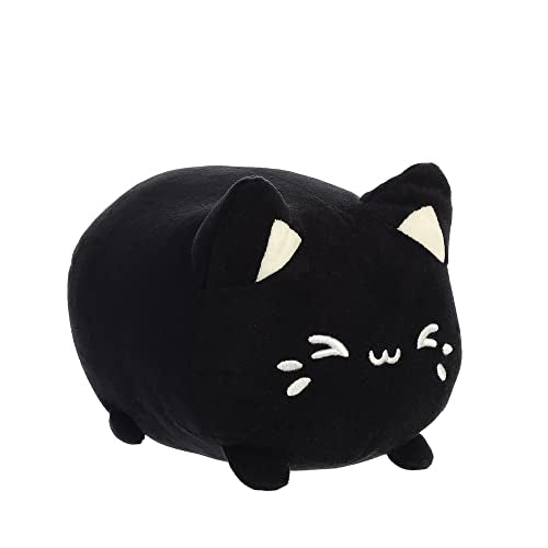 AURORA, 14272, Tasty Peach Black Sesame Meowchi, 7In, Eco-friendly soft toy