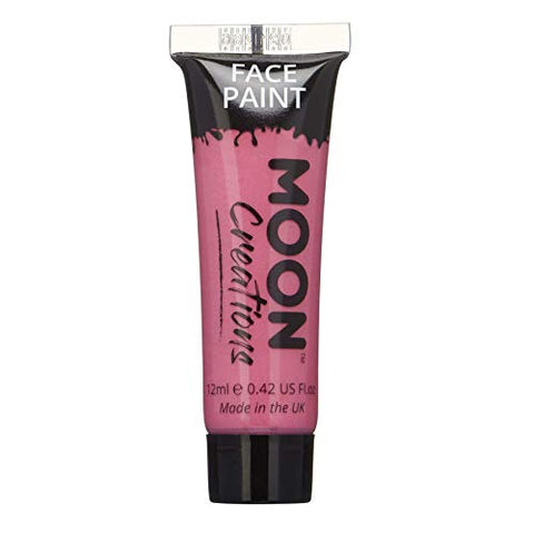 Face & Body Paint by Moon Creations - Bright Pink - Water Based Face Paint Makeup for Adults, Kids - 12ml