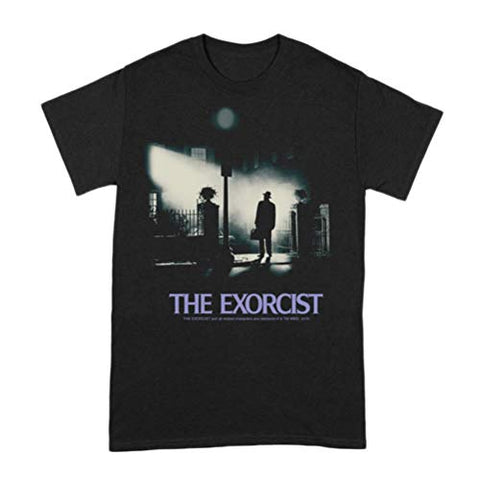 The Exorcist Men's Poster Black Crew Neck T-Shirt: Small