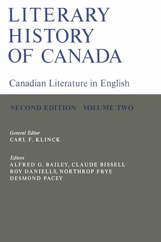 Book cover: “Literary History of Canada”, Volume II, Second Edition.