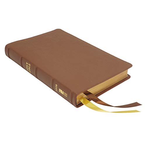 NASB, Thinline Bible, Genuine Leather, Buffalo, Brown, Red Letter, 1995 Text, Comfort Print