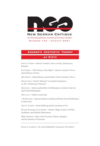 Adornos Aesthetic Theory at Fifty