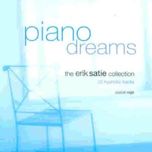 CD cover for Erik Satie’s “Piano Dreams” with a blurred chair.