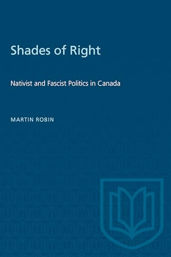 Book cover: “Shades of Right” about Canadian politics, 1920-1940.