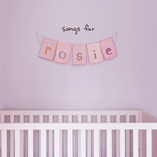 CD cover with a banner spelling “Rosie” above a white crib.