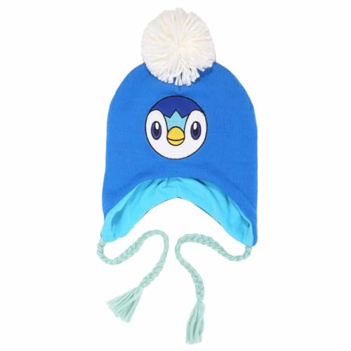 Pokemon - Piplup Trapper (Unisex Blue Trapper Beanie) One Size