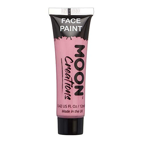 Face & Body Paint by Moon Creations - Pink - Water Based Face Paint Makeup for Adults, Kids - 12ml