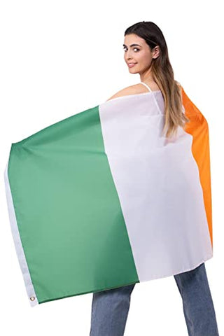 Smiffys 56496 St Patricks Day Flag, 5ft X 3Ft, Unisex Adult, Multi-Colour, One Size