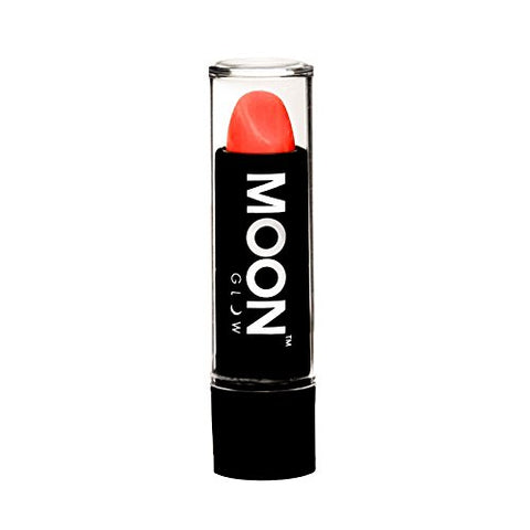 Neon UV Lipstick by Moon Glow - Pastel Coral - Bright Neon Coloured Lipstick - Glows under UV