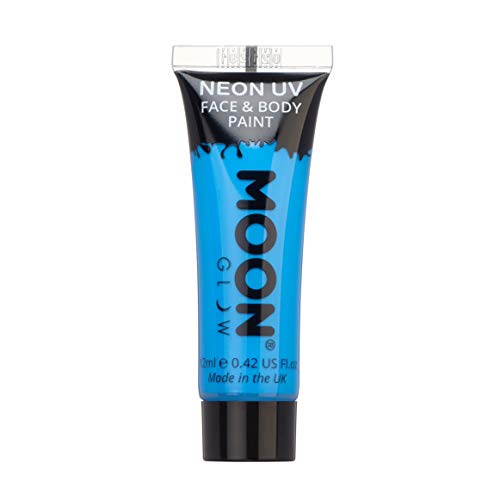 Moon Glow - 12ml Neon UV Face & Body Paint - Intense Blue