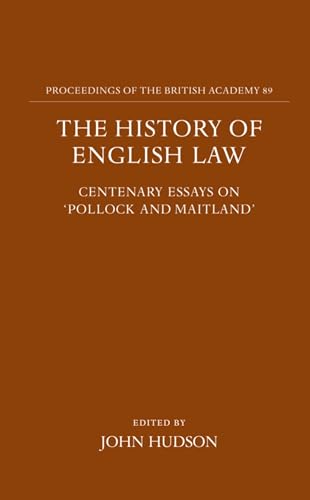 The History of English Law : Centenary Essays on 'Pollock and Maitland' : 89