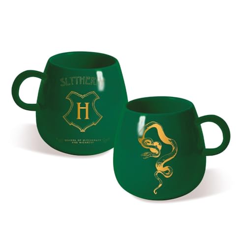 Harry Potter Shaped Mug (Slytherin Design) in Presentation Box, 315ml - Official Merchandise