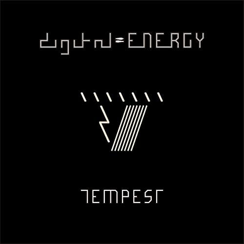 Black CD cover with white text reading "Digitalenergy Tempest" and a lightning bolt.