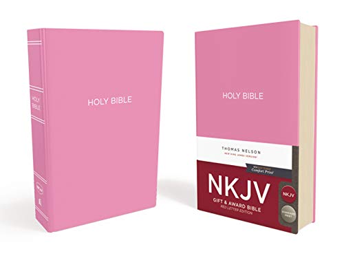 NKJV, Gift and Award Bible, Leather-Look, Pink, Red Letter Edition: Holy Bible, New King James Version