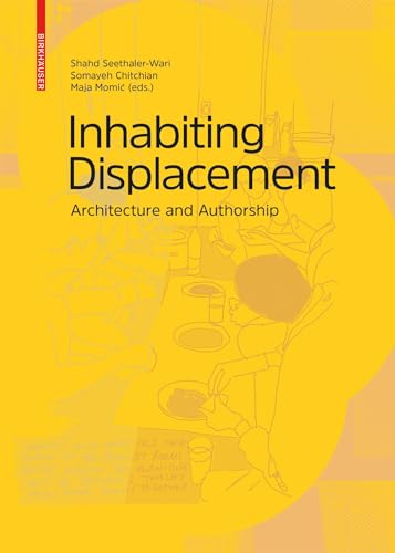 Yellow book cover with black line drawing of a seated person at a table.