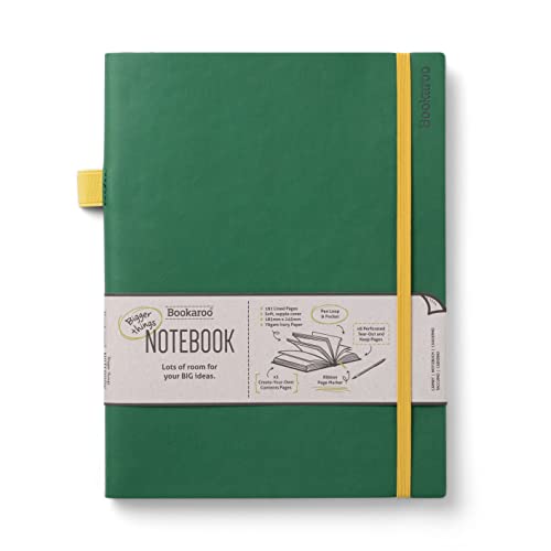 Bookaroo Bigger Things Notebook Journal - Forest Green