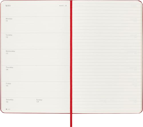 Moleskine 2026 18 Month Weekly Large Hardcover Diary