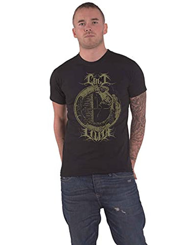 Cult Of Lilith T Shirt Gold Emblem Band Logo Official Mens Black S