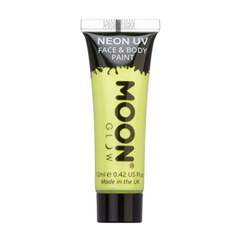 Moon Glow - 12ml Neon UV Face & Body Paint - Pastel Yellow