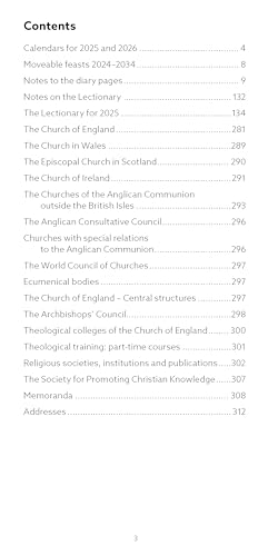 Church Pocket Book Diary with Lectionary 2025