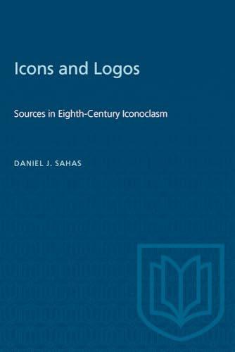 Book cover: "Icons and Logos" by Daniel J. Sahas, with book icon.