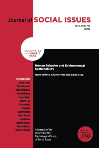 Human Behavior and Environmental Sustainability