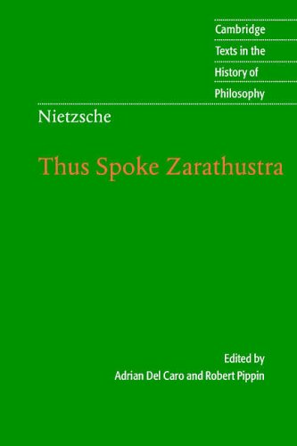 Nietzsche: Thus Spoke Zarathustra (Cambridge Texts in the History of Philosophy)