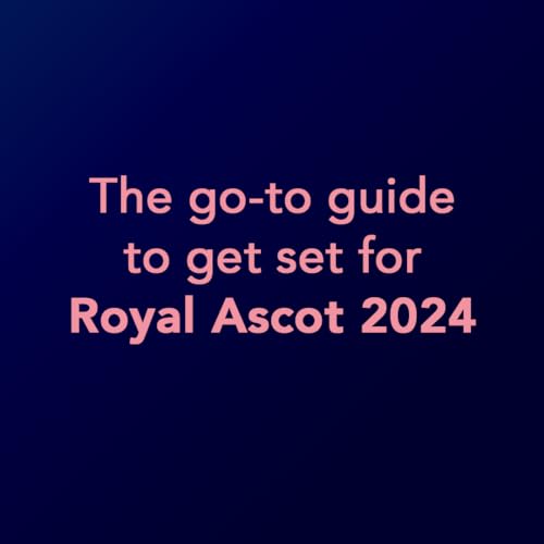 Royal Ascot 2024 guide cover, dark blue background with pink text.