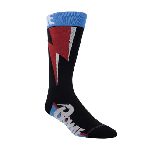 David Bowie Red Flash Crew Socks (One Size)
