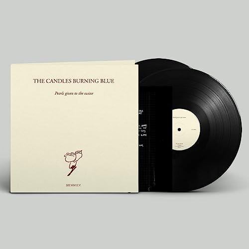 Vinyl record album cover and black disc for The Candles Burning Blue.