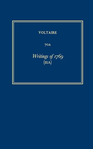 Complete Works of Voltaire 70A: Writings of 1769 (LIA): Vol. 70A