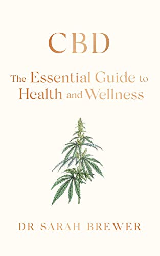 Book cover: "CBD" with cannabis plant illustration and author name.
