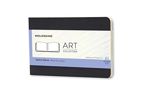 Moleskine 9 X 14 Cm Pocket Size Art Collection Sketchbook, Drawing Pad With Hard Cover, Paper Suitable For Pens, Pencils And Charcoal, Colour Black, 72 Pages