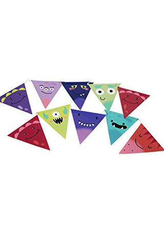 Smiffys Halloween Tableware, Monster Bunting x1