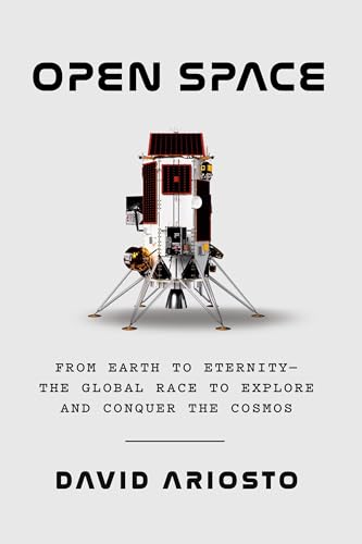 Book cover: space lander image with title "Open Space" and author name.