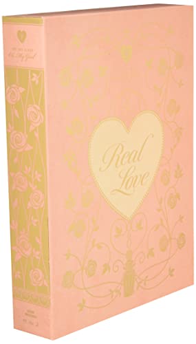 Pink CD case for Oh My Girl’s “Real Love” with floral design.