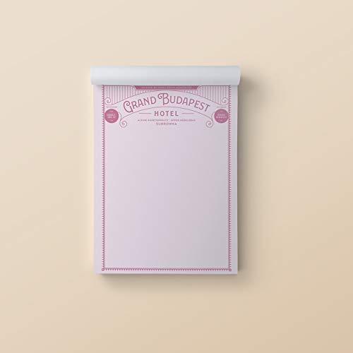 Fictional Hotel Notepads: Grand Budapest Hotel