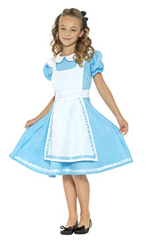Smiffys Wonderland Princess Costume, Blue, S - 4-6 years