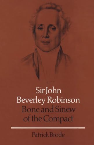 Book cover featuring a portrait of Sir John Beverley Robinson.